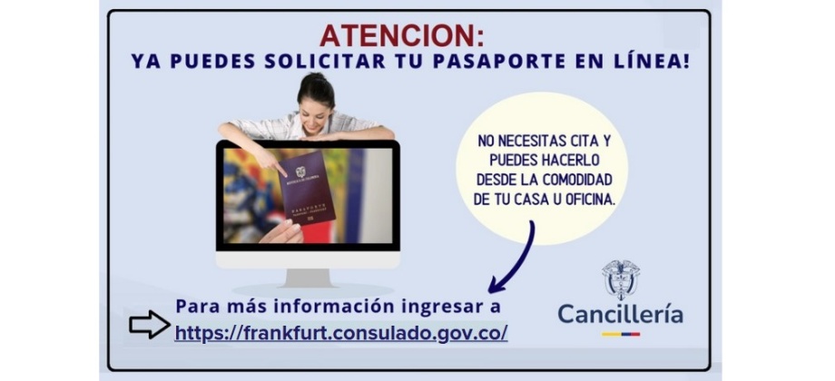 Ya puede solicitar su pasaporte en línea