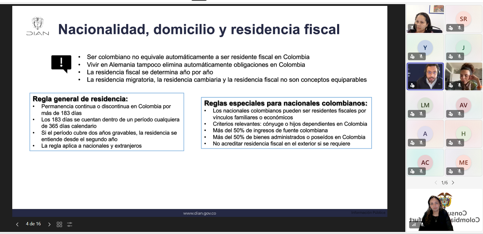 Consulta es espacio informativo sobre la Dian que se realizó para la diáspora en Alemania