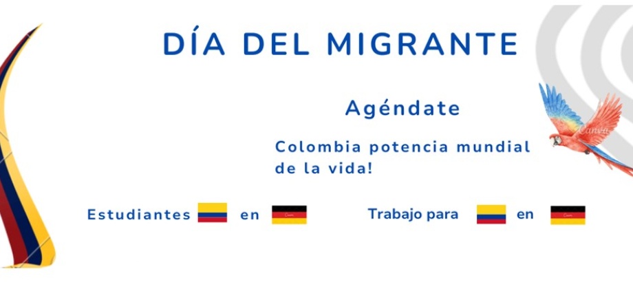 Consulado de Colombia en Frankfurt invita a los connacionales a agendarse para sus actividades en octubre, noviembre y diciembre
