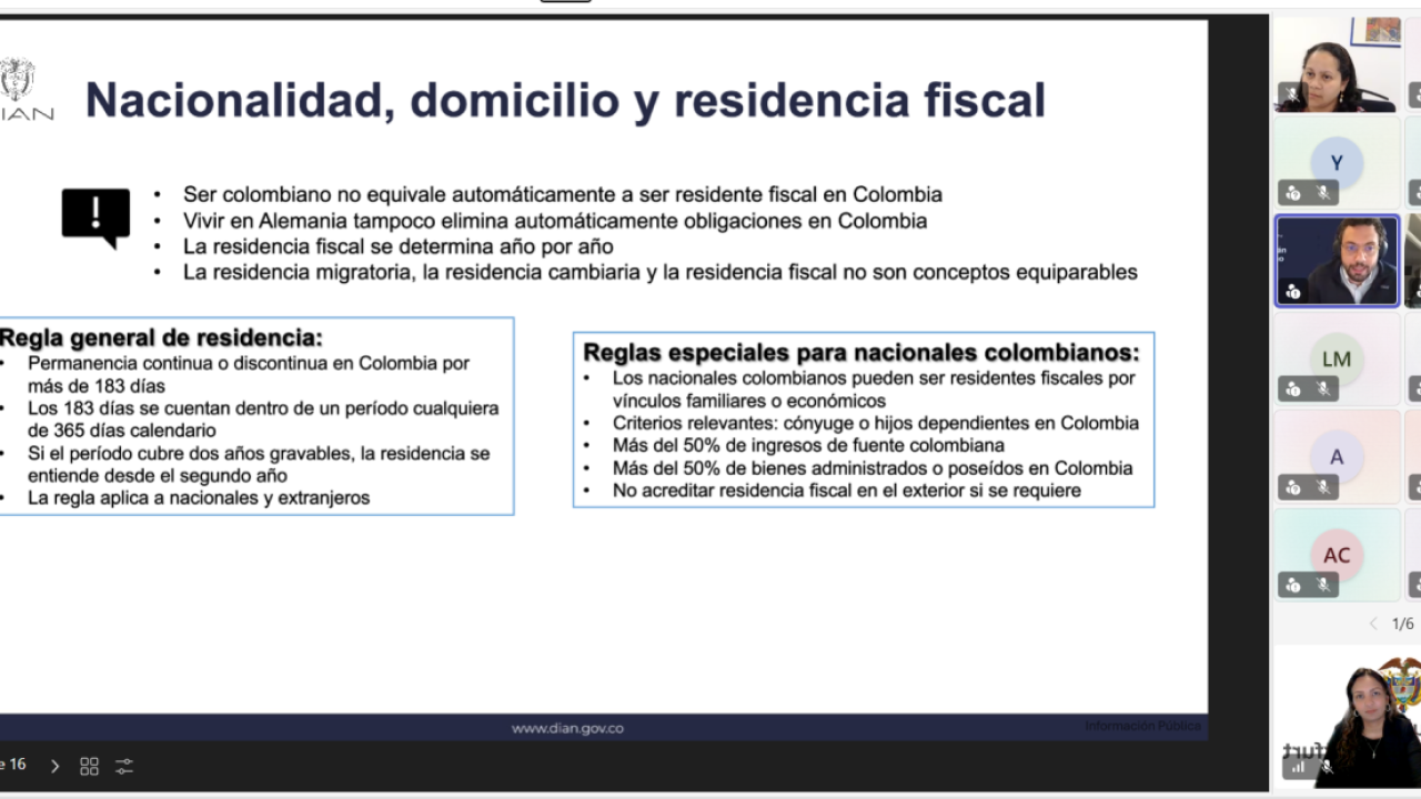 Consulta es espacio informativo sobre la Dian que se realizó para la diáspora en Alemania