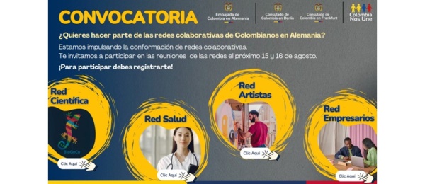  ¡Únete a las Redes Colaborativas de Colombianos en Alemania! 