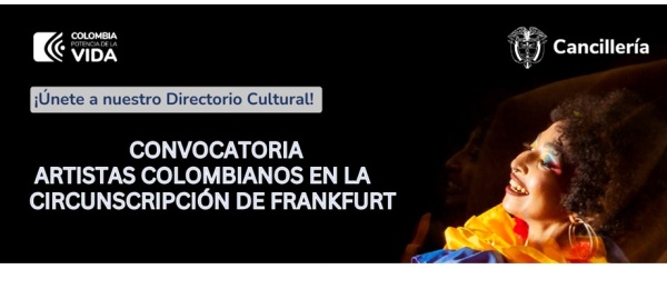 Inscríbete al Directorio Cultural que adelanta el Consulado de Colombia en Frankfurt