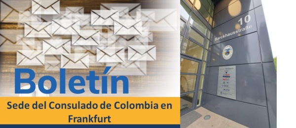 Nueva sede del Consulado de Colombia en Frankfurt es en Barckhausstraße 10, 60325
