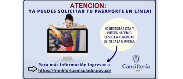Ya puede solicitar su pasaporte en línea