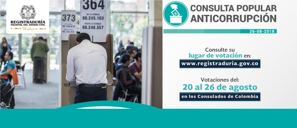 El Consulado de Colombia en Frankfurt publica las actas de designación de jurados, delegados y puestos de votación para la Consulta Anticorrupción